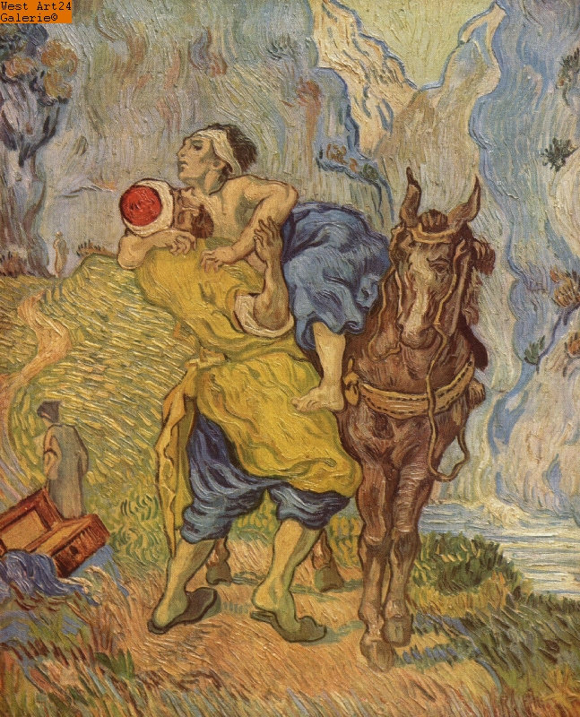 Der gute Samariter (nach Delacroix) nach van Gogh Gem�ldeimitation